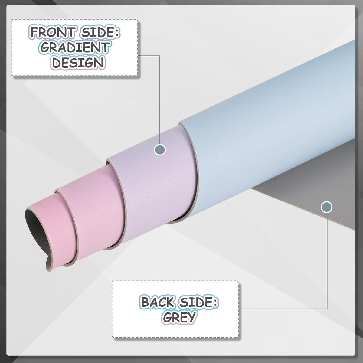 Schreibtischunterlage Mädchen Rosa Groß Abwischbar PU-Leder 80x40cm Büropad