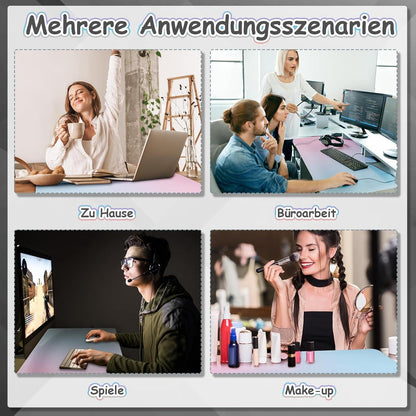 Schreibtischunterlage Mädchen Leder Büropad Rosa rutschfest 80x40cm