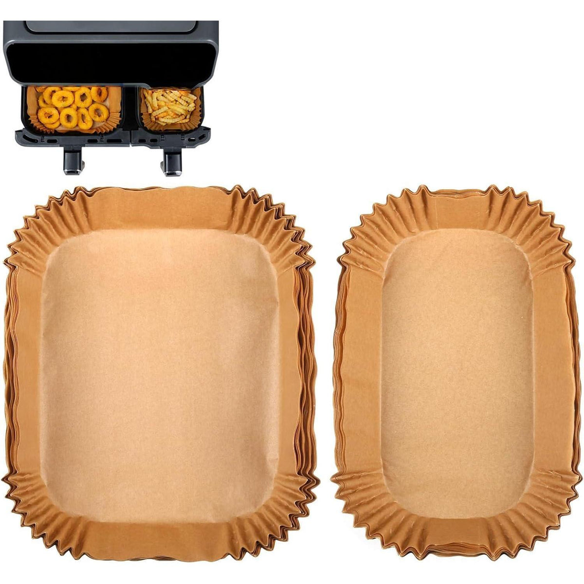Backpapier für Dual Basket Airfryer 3000/5000 Serie