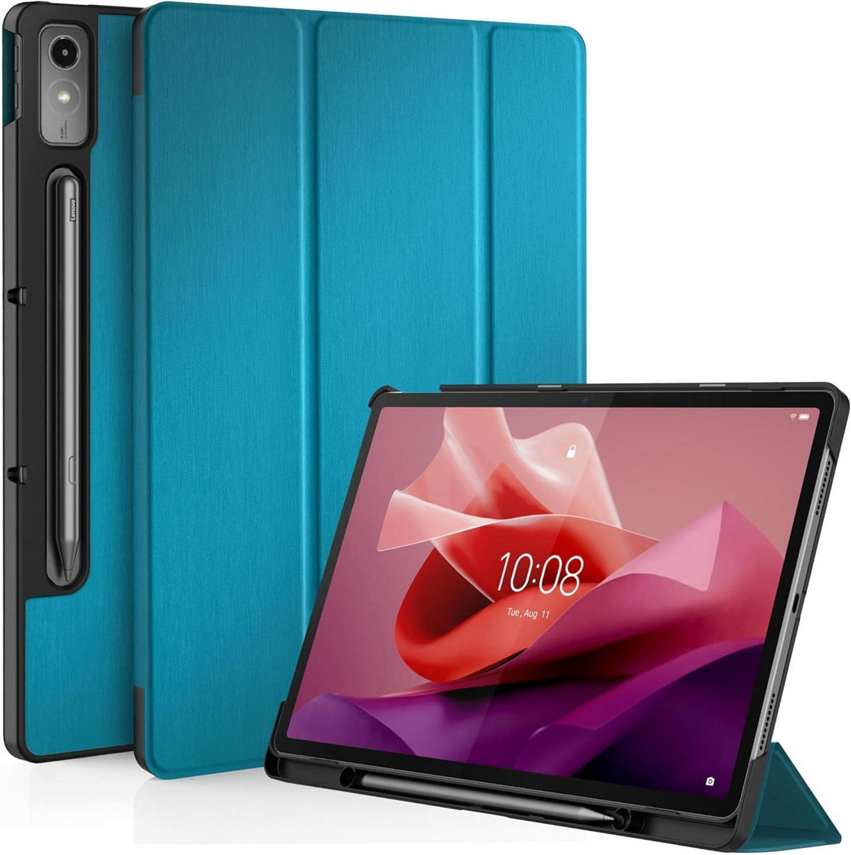 EasyAcc Hülle für Lenovo Tab P12 2023 mit Stifthalter, Ultra Dünn Case