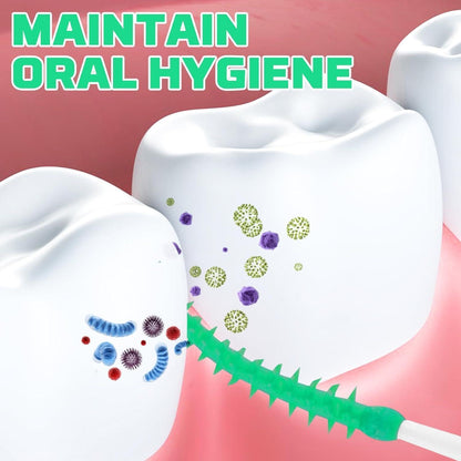 200 Interdentalbürsten Silikon Zahnzwischenraumbürsten mit