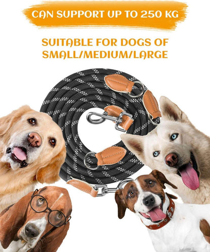 Hundeleine 3M Nylon Reflektierend Schleppleine große Hunde