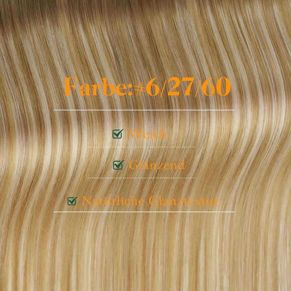 Echthaar Tape Extensions Balayage Blond Mix 55cm