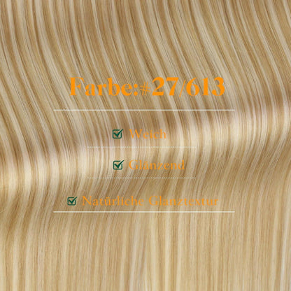 Echthaar Tape Extensions Blond – 50g, 50cm, #27/613