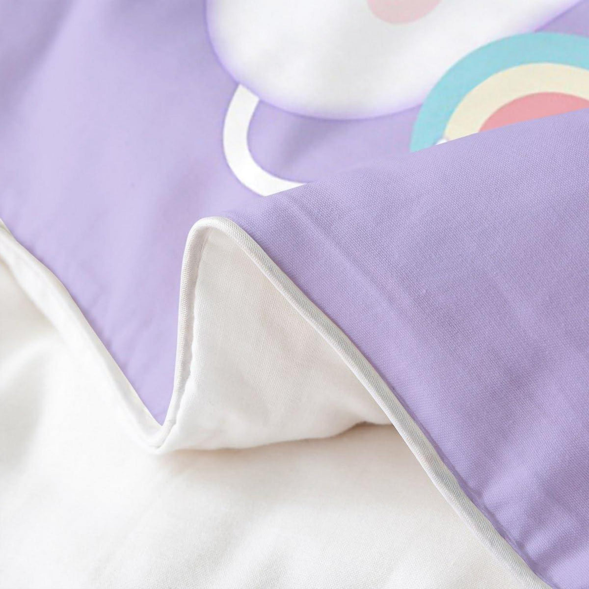 Bio Baumwoll Bettbezug Regenbogen Kinder 135x200
