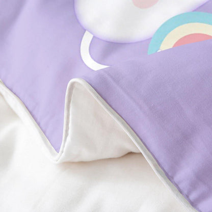 Bio Baumwoll Bettbezug Regenbogen Kinder 135x200