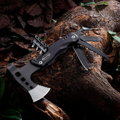 Multitool Axt 11-in-1 - Hochwertiges Camping-Werkzeug in