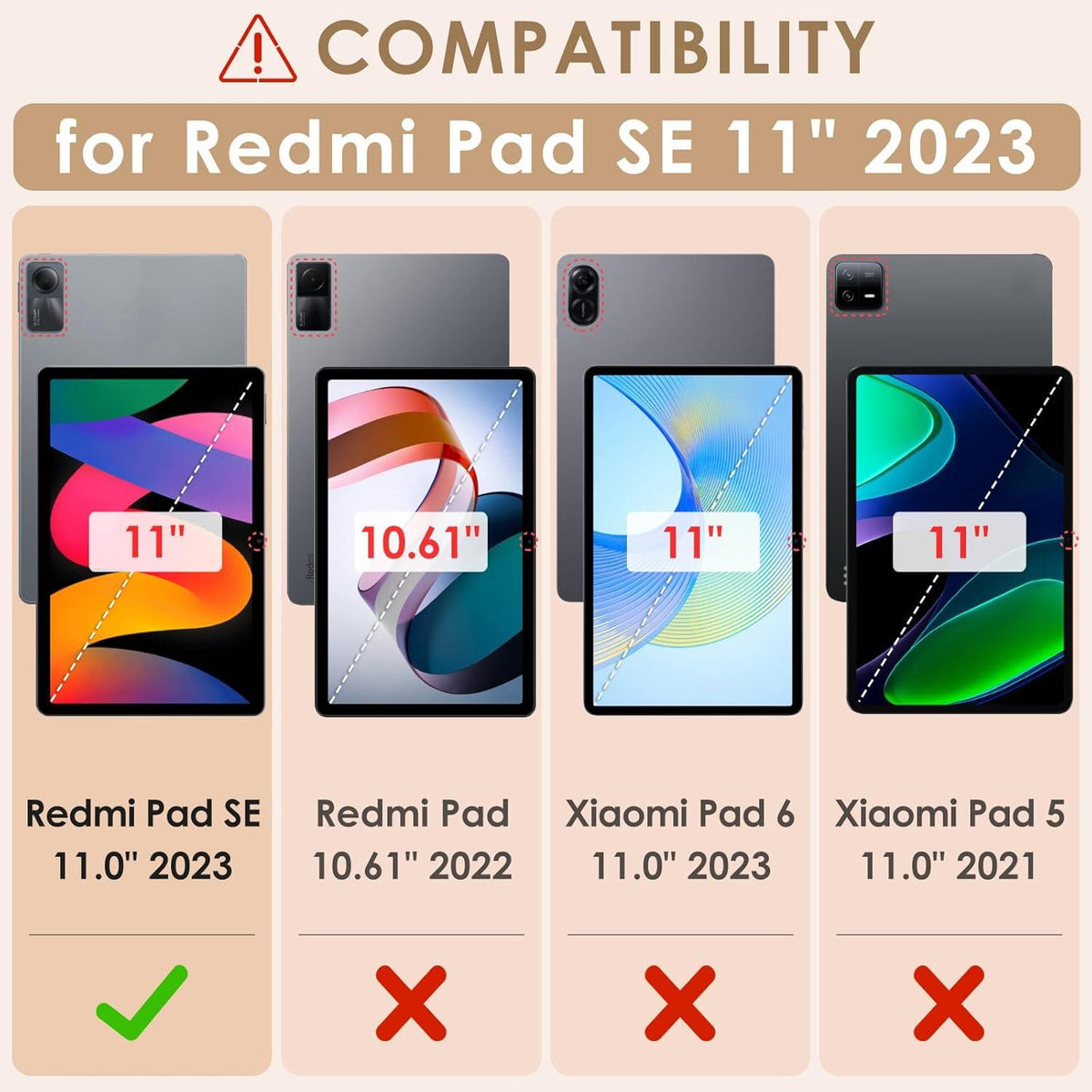 KATUMO Xiaomi Redmi Pad SE 11 Zoll 2023 Hülle mit S Pen