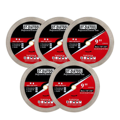 Diamant-Trennscheibe 230mm 5er-Set für Fliesen & Marmor