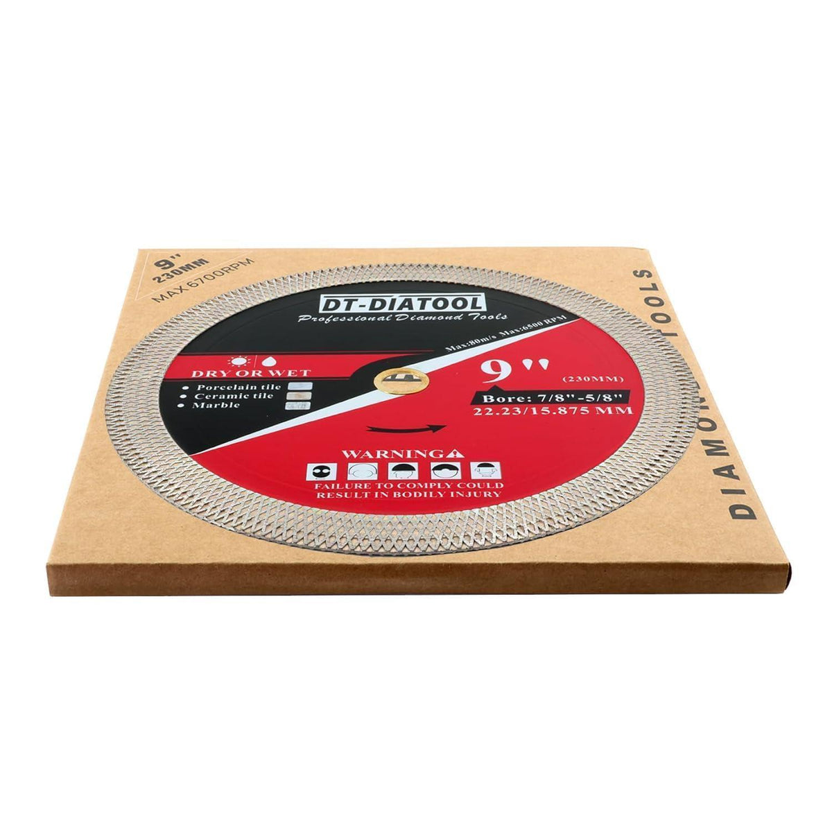 Diamant-Trennscheibe 230mm 5er-Set für Fliesen & Marmor