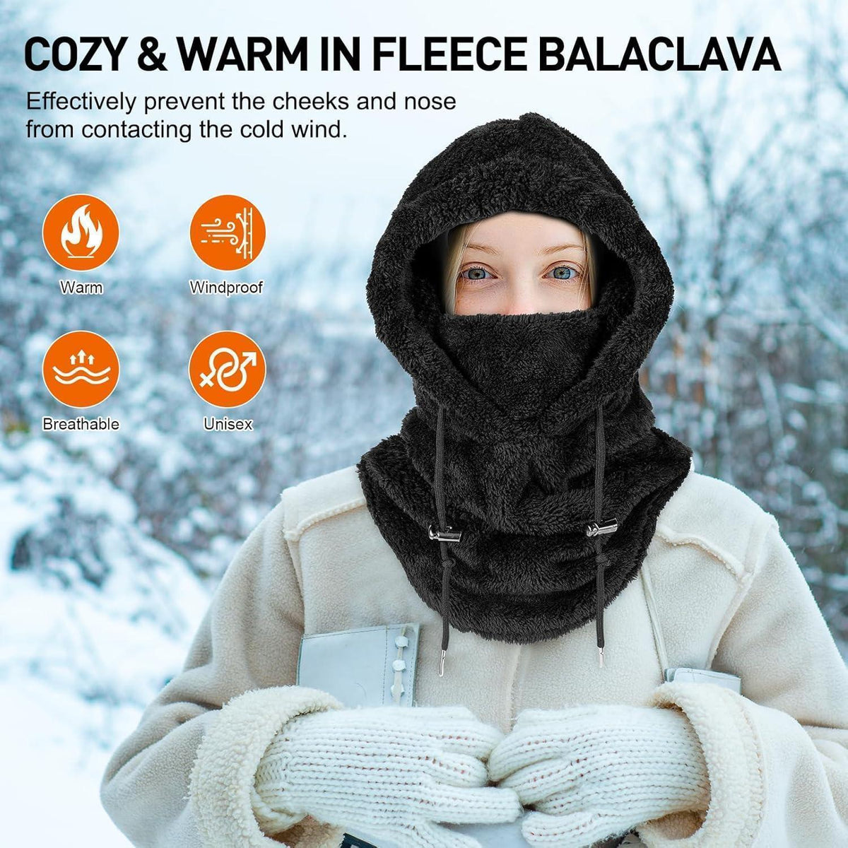 Winter Sturmhaube Fleece – Winddicht & Warm für Herren & Damen