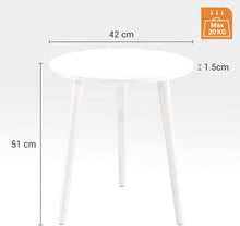 Runder Massivholz Beistelltisch Ø 42 cm, Höhe 51