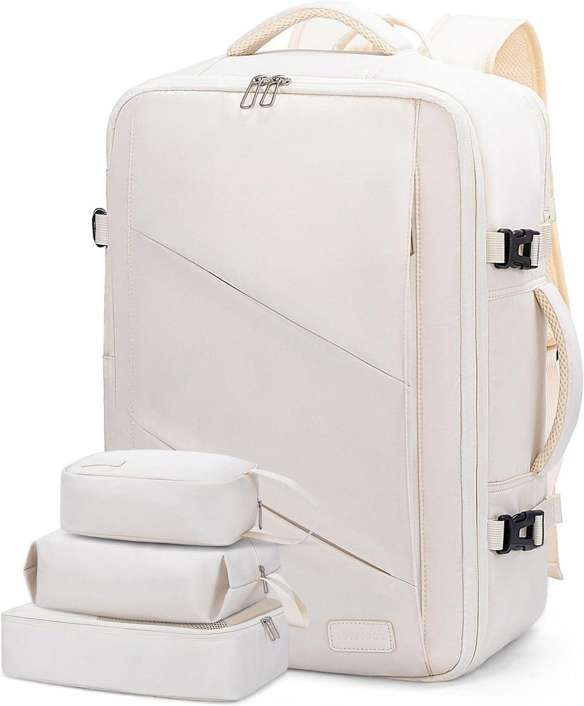 Handgepäck Rucksack 40L für 17,3 Zoll Laptop Beige