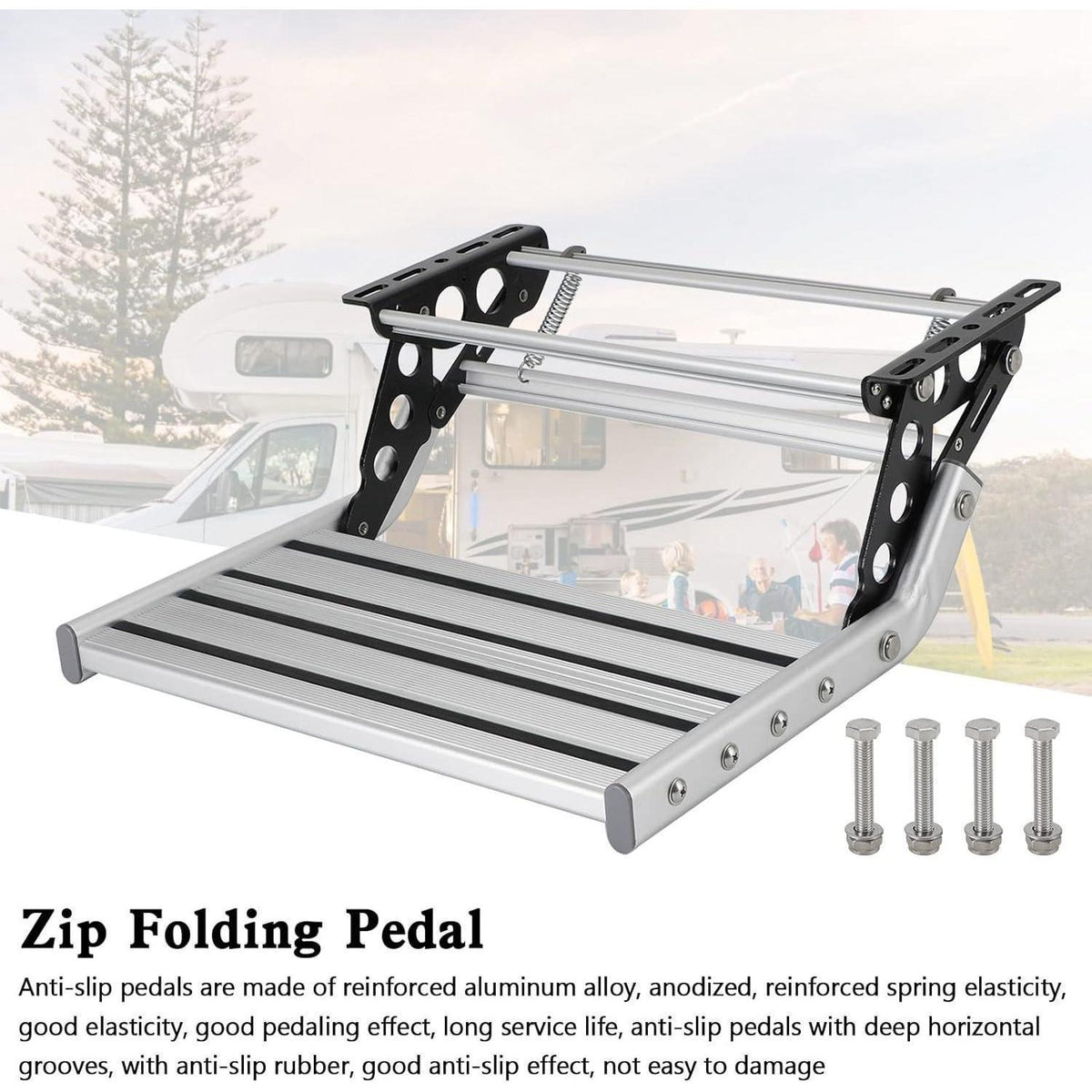 Klappbare Wohnmobil Trittstufe aus Aluminium – Robust & Sicher