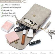 Handy Umhängetasche Damen, Geldbörse Umhängen, PU Leder