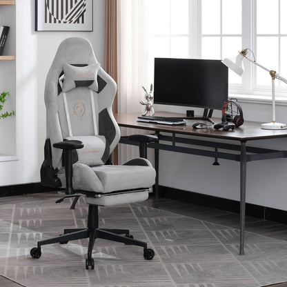 Ergonomischer Gaming Stuhl 180 kg Belastbarkeit in Lederoptik