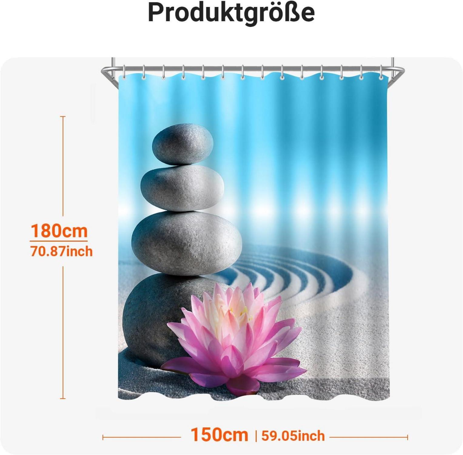Duschvorhang Kieswüste Antischimmel Polyester