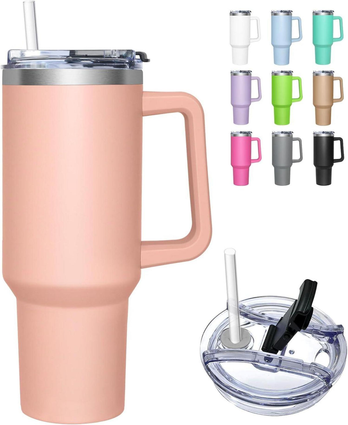 Thermobecher 2-in-1-Deckel 1180ML Kaffeebecher to go Trinkbecher