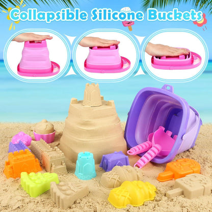 Sandspielzeug 49tlg Eisformen Schaufeln für Kinder Strandset