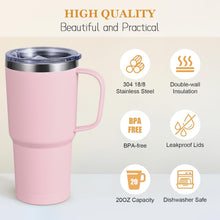 600ml Thermobecher mit Henkel, Vakuum Kaffeebecher