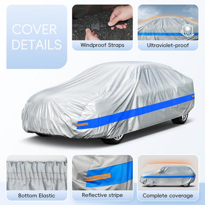 Wasserdichte Autoabdeckung für Coupé (bis 420cm) – Schutz vor Wetter & UV