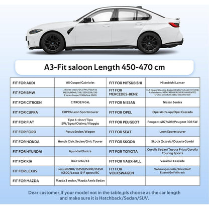 Wasserdichte Autoabdeckung für Limousine – Schutz vor Wetter & UV-Strahlung