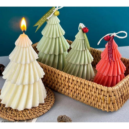 3D Weihnachtsbaum Kerzenform Silikon 13x10cm für DIY Kerzen