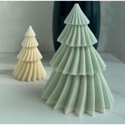 3D Weihnachtsbaum Kerzenform Silikon 13x10cm für DIY Kerzen