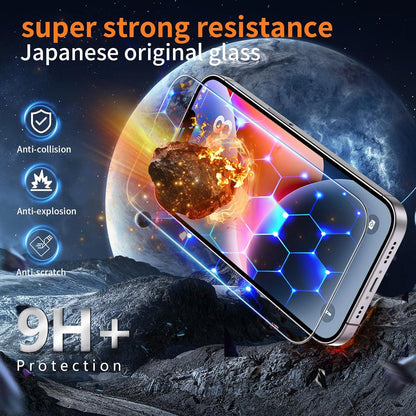 Panzer Schutz Glas für iPhone 13/13 Pro/14, 2er Set Transparent