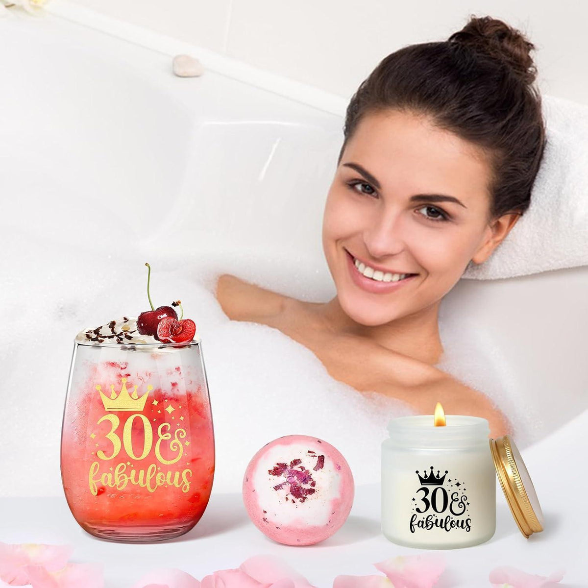 Weinglas Geschenkset 30. Geburtstag – Personalisiert & Verwöhnend