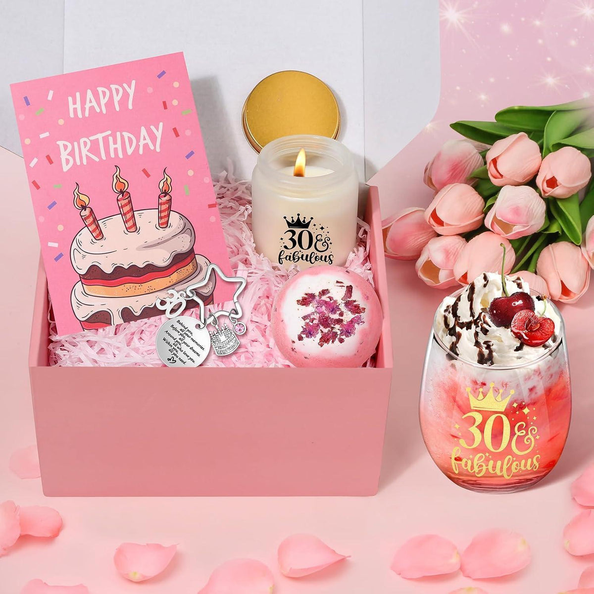 Weinglas Geschenkset 30. Geburtstag – Personalisiert & Verwöhnend