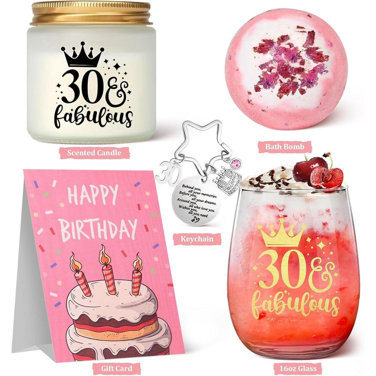 Weinglas Geschenkset 30. Geburtstag – Personalisiert & Verwöhnend