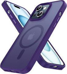 Magnetische iPhone 15 Plus Hülle, Kompatibel mit MagSafe, Stoßfest