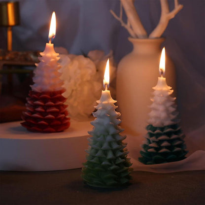 Silikonform Weihnachten 3D Tannenbaum Kerzen Seife DIY Dekoration