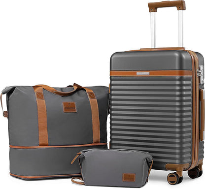 Koffer Set ABS Hartschalen 3-teilig TSA-Schloss 4 Rollen