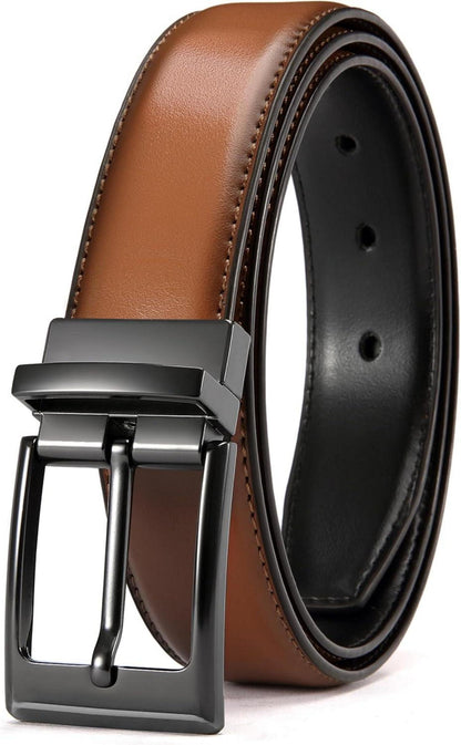 Ledergürtel Herren Wendegürtel Schwarz Braun 32mm Business Anzug Hose