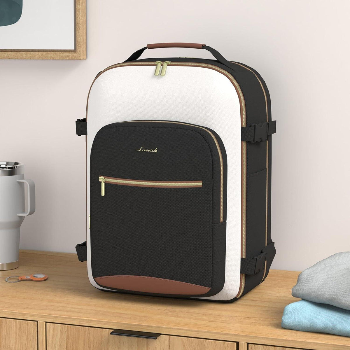 Handgepäck Rucksack Damen Herren 40L Wasserdicht 17 Zoll