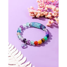 Chakra Armband Rosenquarz Herz Anhänger Edelstein Energie
