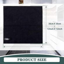 Mikrofasertuch Schwarz 30x30cm 12 Stück Küchentuch