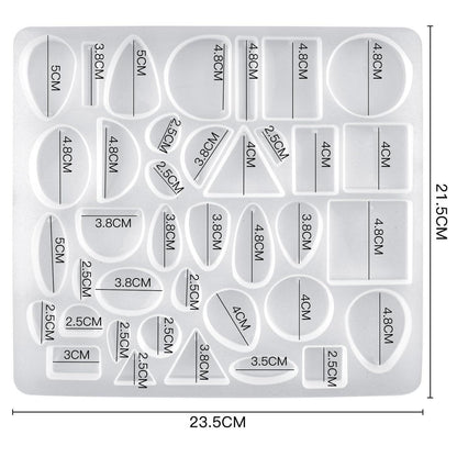 Silikonform Schmuck Set für Epoxidharz Anhänger DIY Halsketten