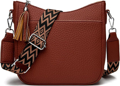 Umhängetasche Damen Klein Leder Crossbody Rot Luxus Frauen Tasche