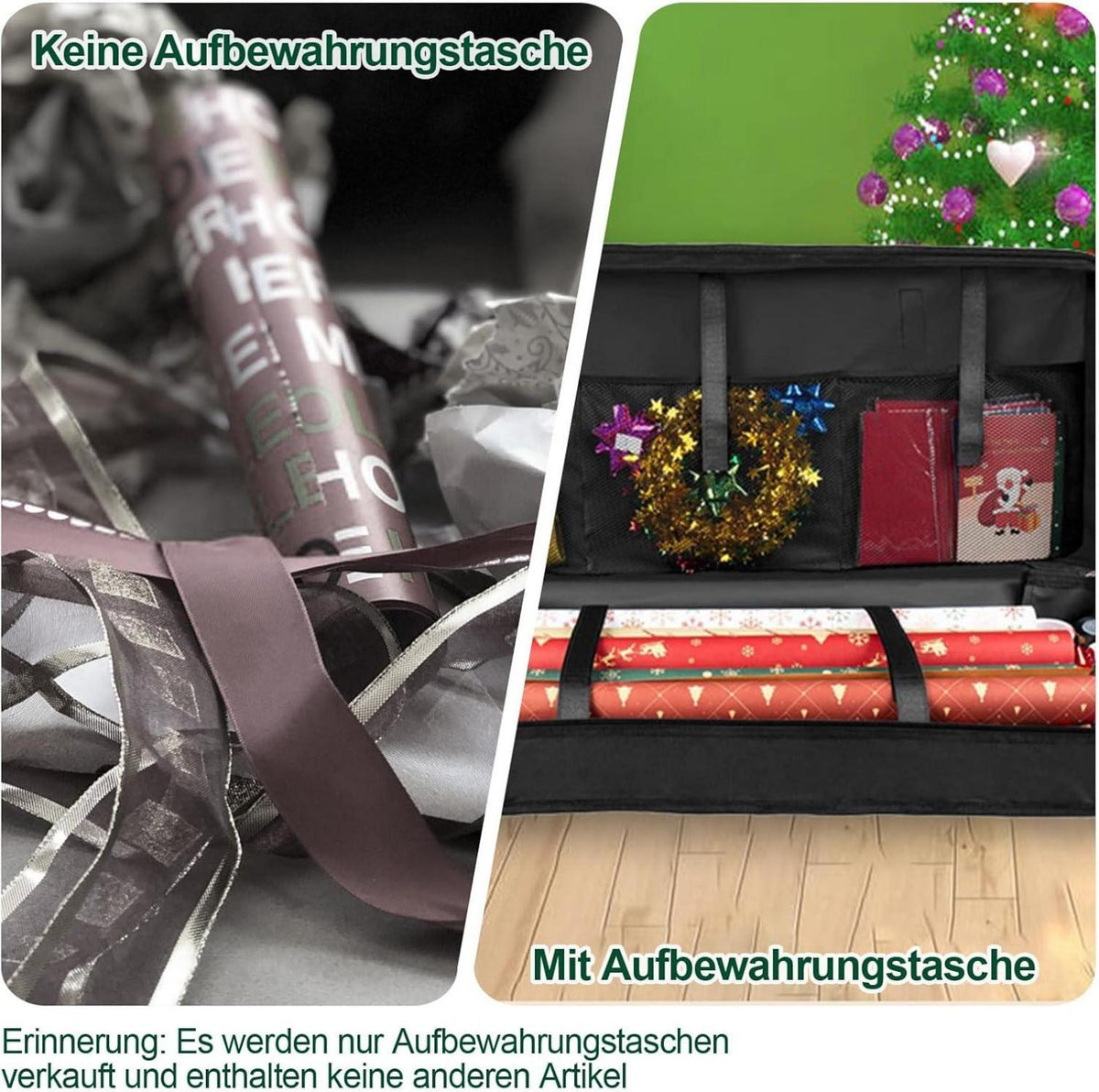 Schwarze Geschenkpapier Aufbewahrung Organizer Wasserdicht 82x35x14cm