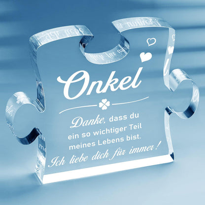 Acryl Puzzle für Onkel - Geschenk für Geburtstag & Vatertag