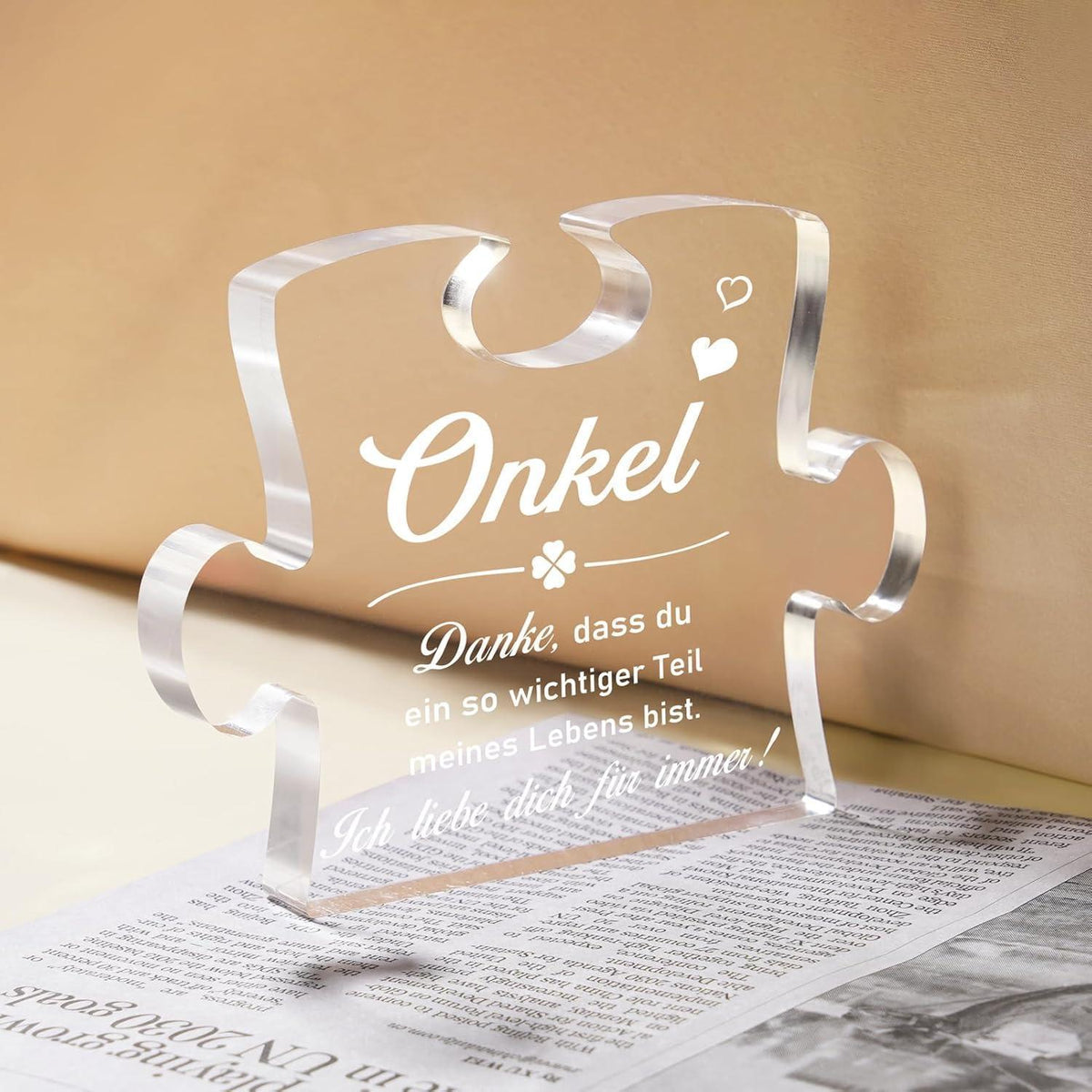 Acryl Puzzle für Onkel - Geschenk für Geburtstag & Vatertag