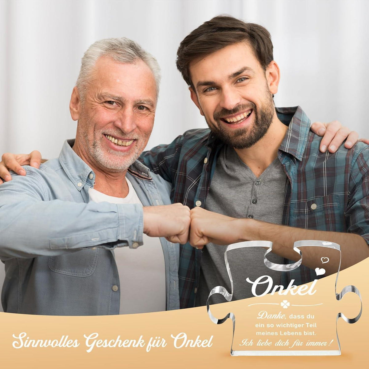 Acryl Puzzle für Onkel - Geschenk für Geburtstag & Vatertag