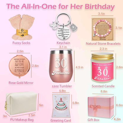 Geschenkset 30. Geburtstag Frau | Entspannende Überraschung für Mama & Co.