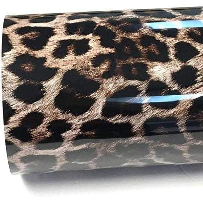 Leoparden Autofolie glänzend, Car Wrapping Folie 50x152cm