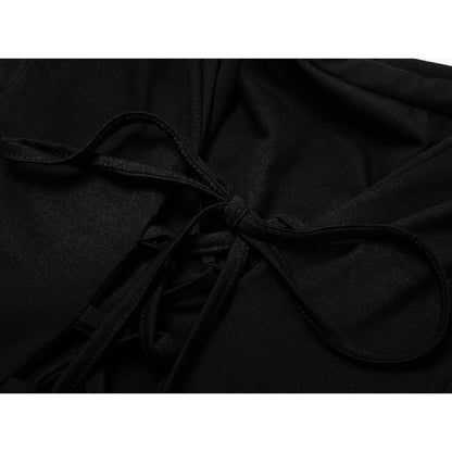Gothic Kleid Damen Vintage Mittelalterlich mit Trompetenärmeln