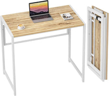 Klappbarer Schreibtisch 80x48 cm Keine Montage erforderlich Beige