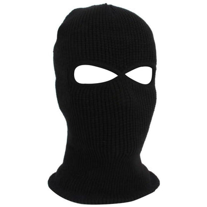 Gestrickte Sturmhaube mit Löchern – Ski & Outdoor Wintermaske